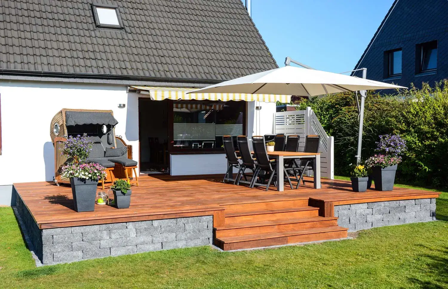 Terrasse bois surélevée - Pro.G.Kap Nantes Vendée